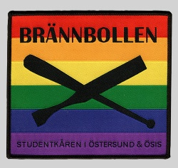 Woven patch rainbow