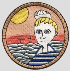 Embroidered badge boy