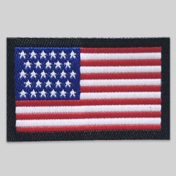 Woven label flag